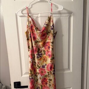 Inspired Hearts Multicolor Floral Midi Dress